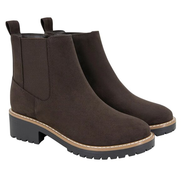 Kensie Shoes - Kensie Kayla Ladies Faux Suede Boot - Brown - Size 6.5 - Brand New in box